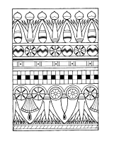 Een kleurplaat van  het oude egypte